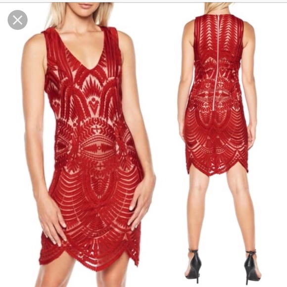 Bardot Dresses & Skirts - Revolve Bardot Red Cocktail Bodycon Dress  XS/4